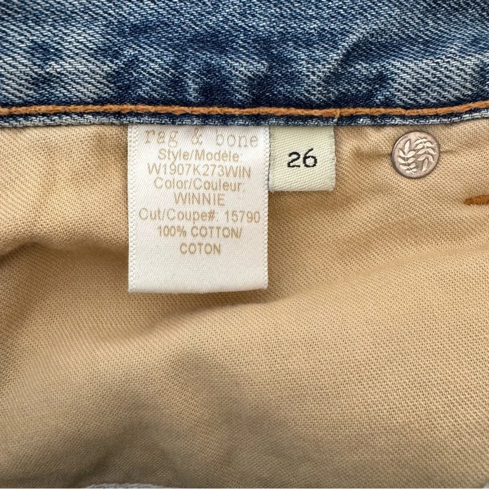 Rag & Bone Sz 26 Distressed Denim Blue Shorts 0024 - Picture 8 of 14